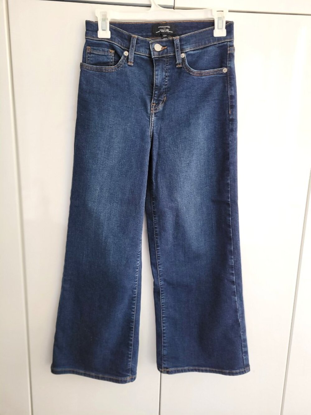 Banana Republic Wide Leg Dark Wash Crop Jeans Size 25